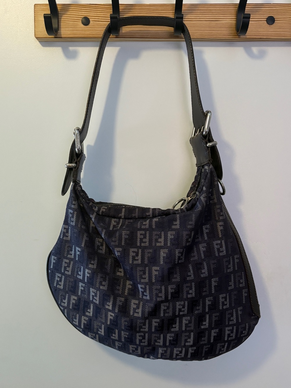 Fendi Denim Oyster Bag